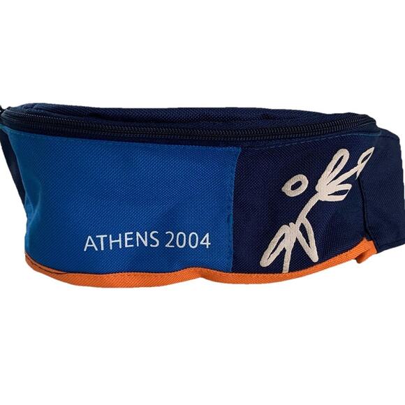 Vintage 2004 Athens Olympic Fanny Waist Pack 29-42 Inch Waist - Picture 1 of 10